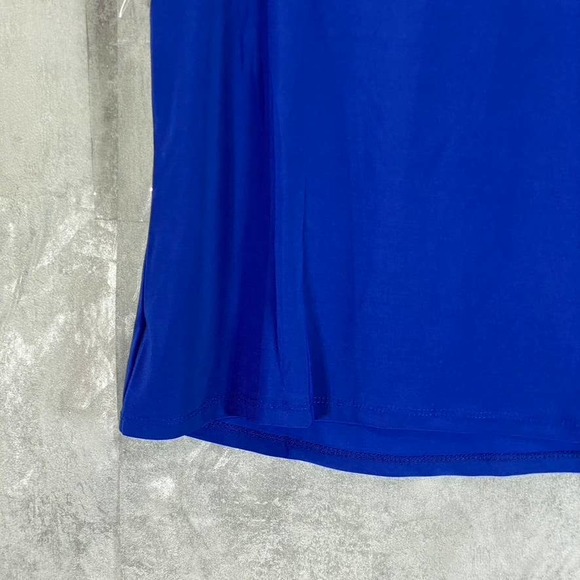 NY Collection Women's Surf The Web Mesh Studded Embellished Flutter-Sleeve Top - Picture 8 of 11